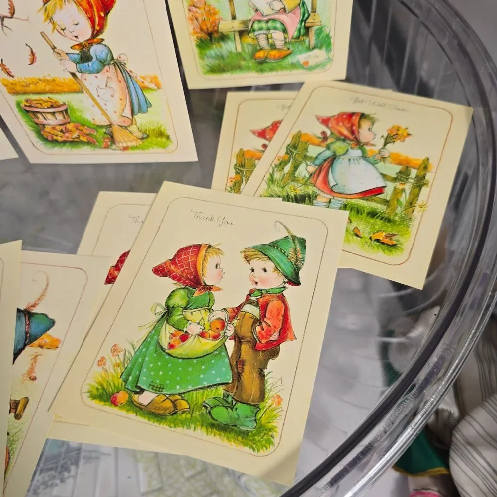 Vintage Anneliese Little Helpers Little Children Greeting Cards w/Env Unused